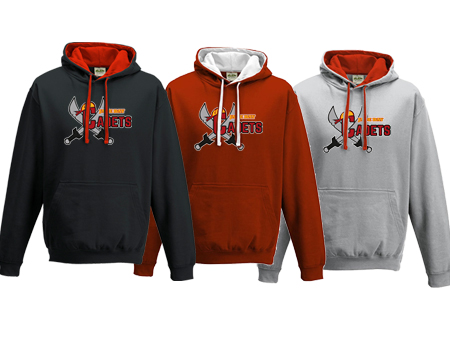 1TWO TONE HOODIE JH003 CADETS