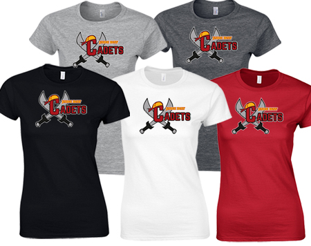 GILDAN DAMEN T-SHIRT CADETS
